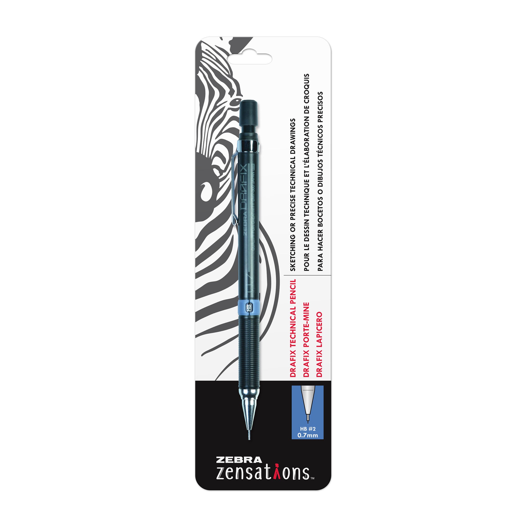 05511_Zensations_Drafix_Technical_Pencil_0.7mm_HB_2_1Pk