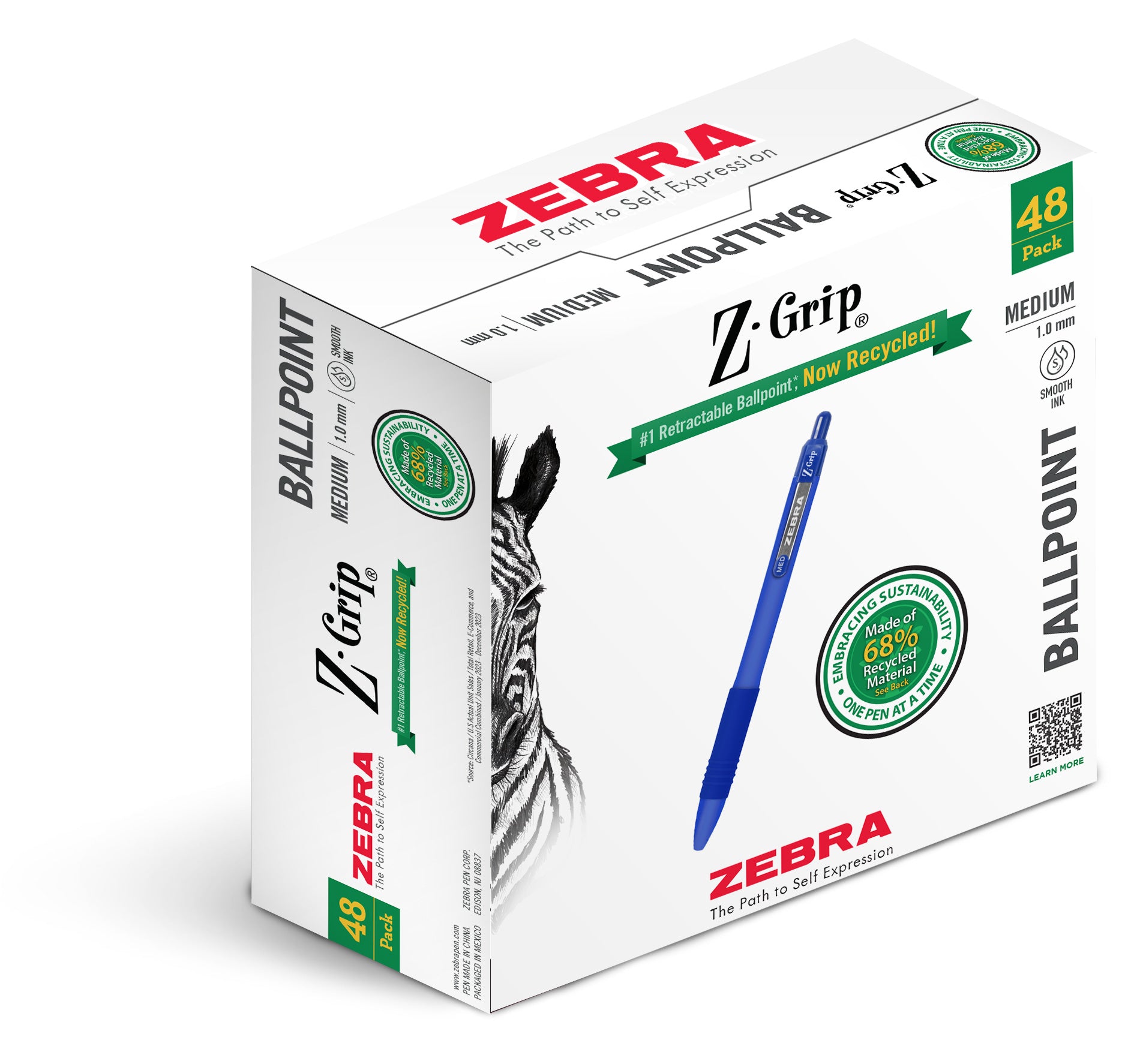 20428_Z-Grip_Recyclable_RT_1.0mm_Blue_48pk